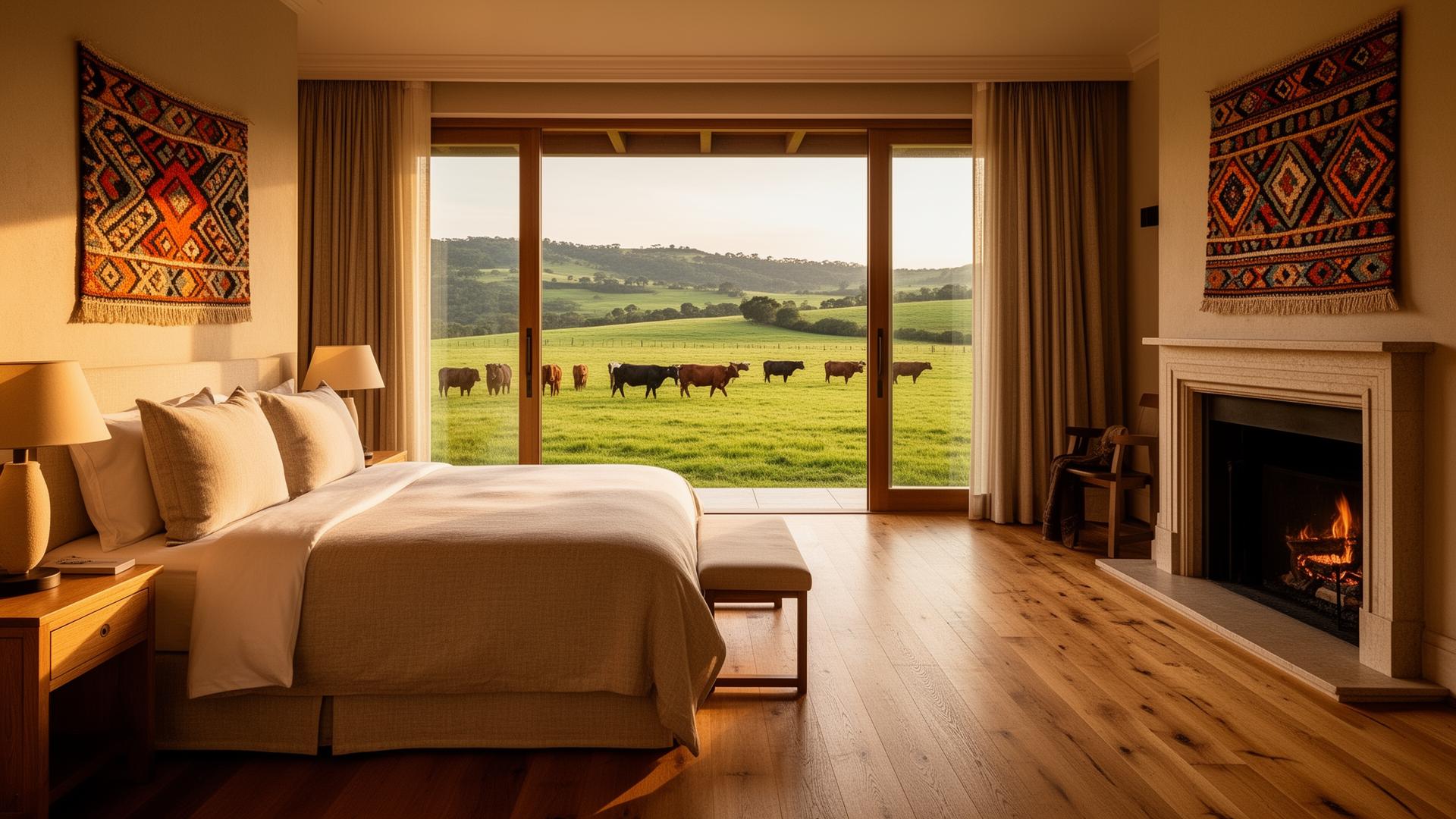 A countryside suite opening onto the pasture